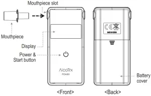AlcoTrx FCA30 Test Meter - each part