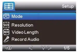 HiEHA WiFi900Pro Trail Camera - SETUP MENU