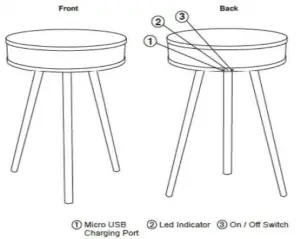 BASS JAXX SP 0161 BT Speaker Table-overvew