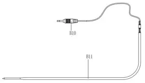 WILLIAMS SONOMA ET-711 Wireless Remote Roasting Thermometer - Cable