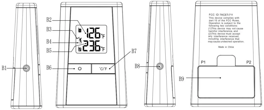 WILLIAMS SONOMA ET-711 Wireless Remote Roasting Thermometer - Transmitter