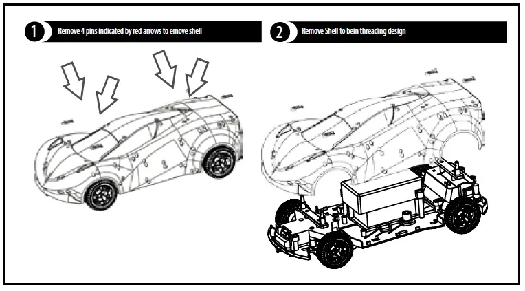 Wecool Toys LMT0001 LumiTek Neon Beast Monster Truck FIG-23