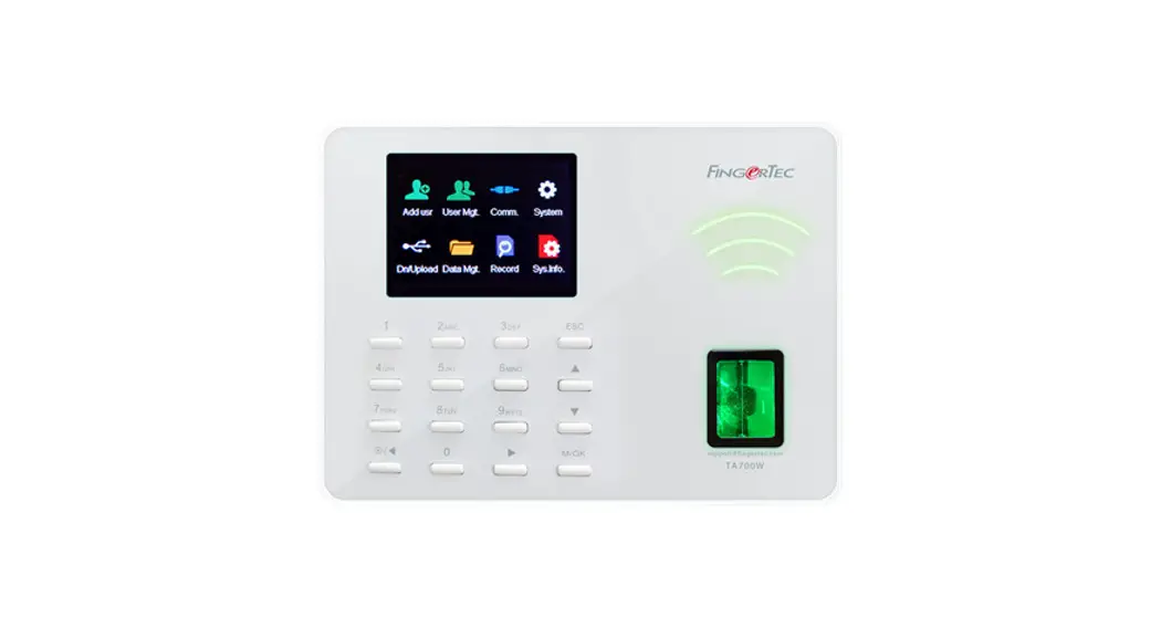 Fingertec Ta700w Biometrics Time Attendance System User Guide Fingertec Ta700w Biometrics Time Attendance System User Guide