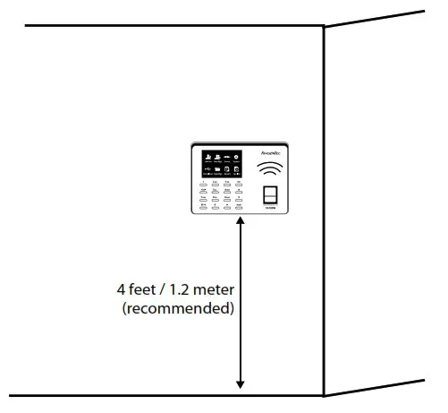 FINGeRTEC TA700W Biometrics Time Attendance System- WAll MOUNTING