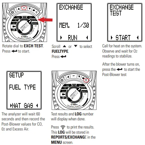 UEI TEST INSTRUMENT C165 Commercial Combustion Analyzer with Case fig12