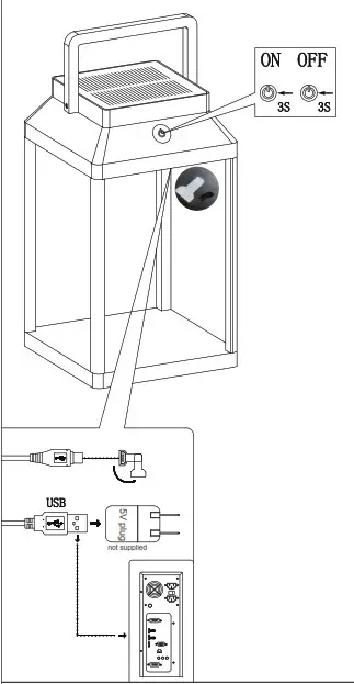 My Green Lighting 96931 Outdoor IP44 Portable Table Light - Assembly Instructions