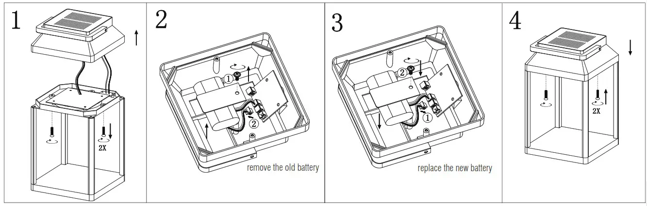 My Green Lighting 96931 Outdoor IP44 Portable Table Light - Battery Replacement