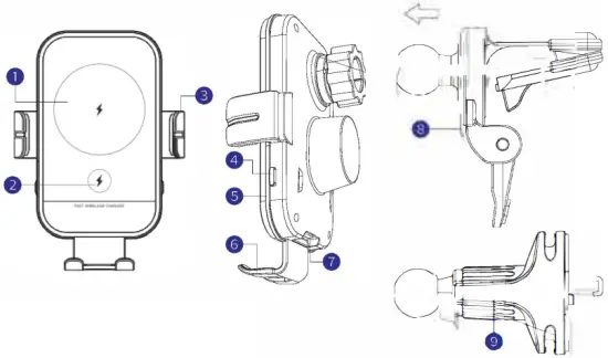 SooPii WR07 Car Wireless Charging Mount Product Ove『view