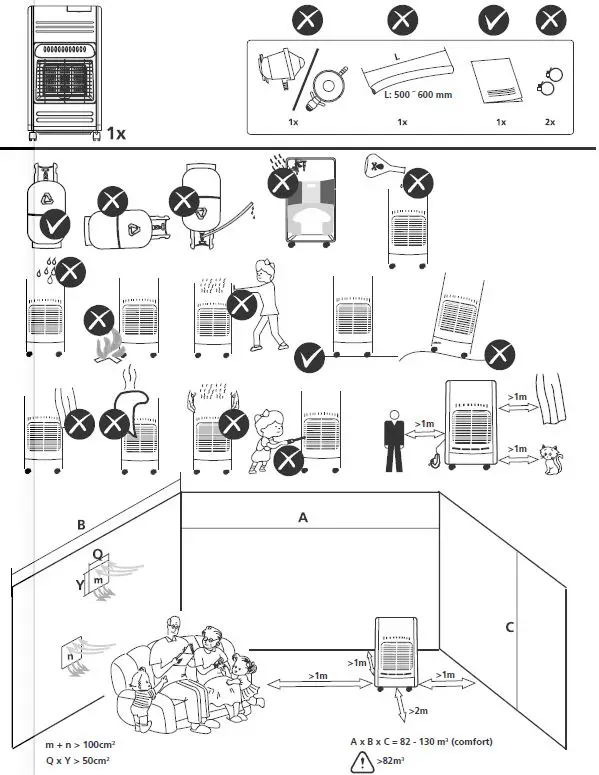 Qlima GH-741RM Gas Heater-FIG1