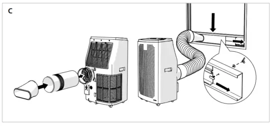 nedis ACMB1WT14 3 in 1 Mobile Air Conditioner - fig1