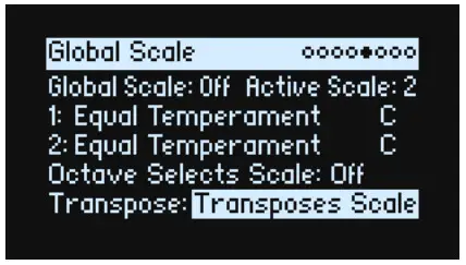 KORG Wavestate Wave Sequencing Synthesizer - Global Scale Transpose