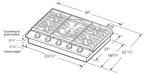 Cooktop Dimensions