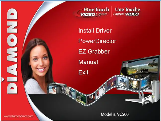 DIAMOND VC500 One Installing Power Director Capture and Editing Software 1