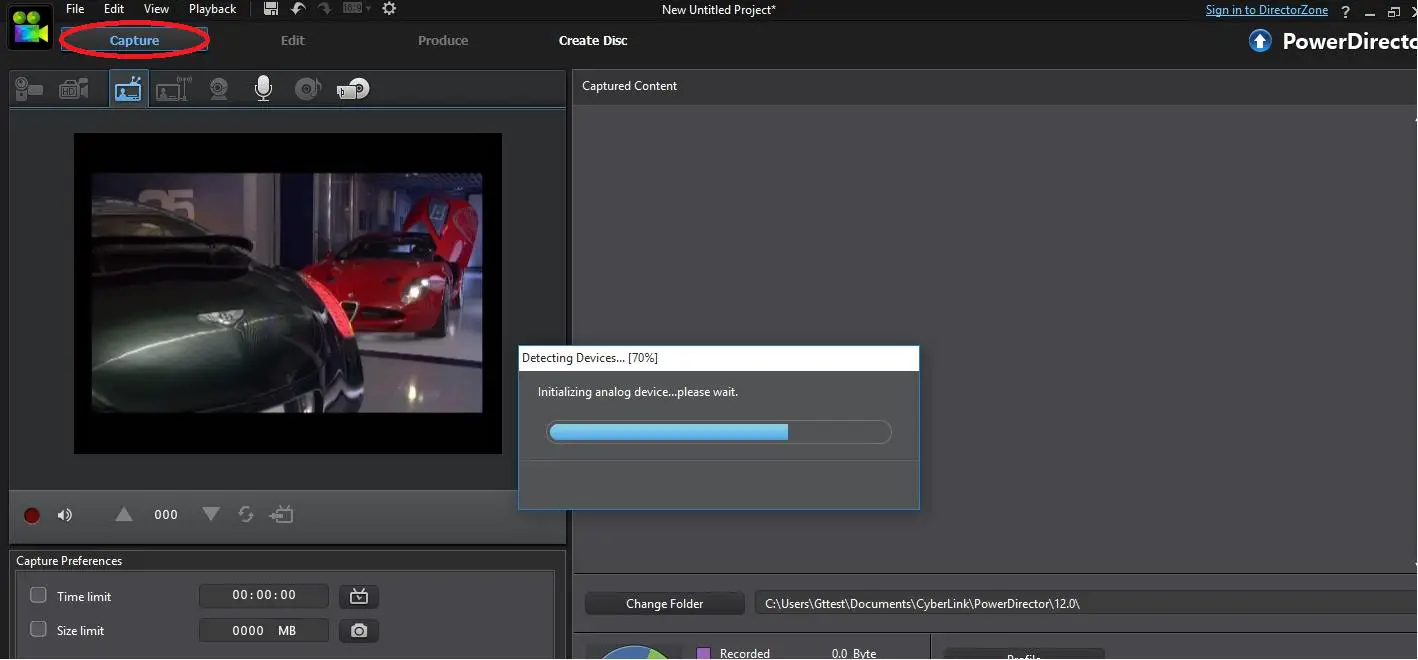 DIAMOND VC500 One Installing Power Director Capture and Editing Software 11