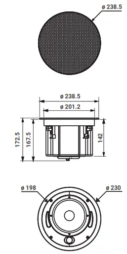 IDea FCS Series Professional Ceiling Speaker - Fig 2