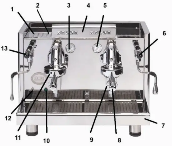 ECM 84644 Electronica Profi Duo 2Group Coffee Machine - Machine parts