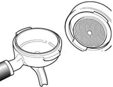 ECM 84644 Electronica Profi Duo 2Group Coffee Machine - holder