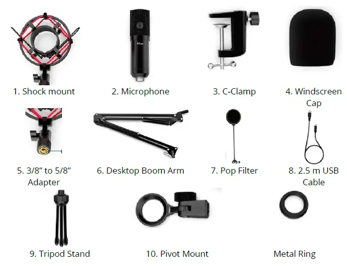 fifine T732 USB Microphone Kit-1