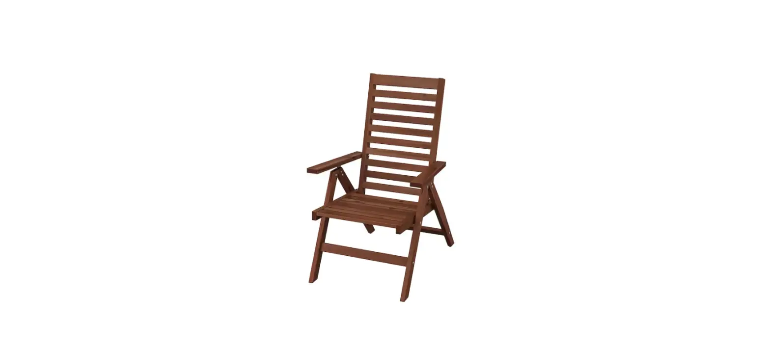 Ikea 404.131.31 Aepplaroe Chair Outdoor Foldable Brown Stained Instruction Manual