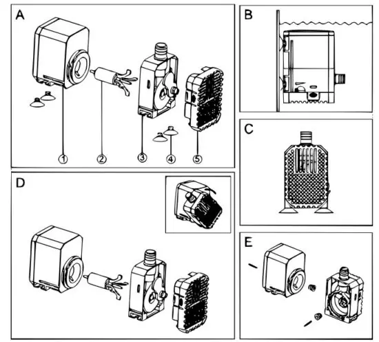 SUNSUN 50298 Pond Pump - components and installation