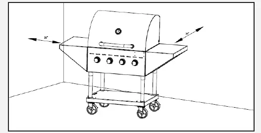 BACKYARD PRO 554LPG30 Liquid Propane Commercial Outdoor Grill- fig 5