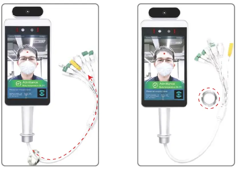 Ankuai WVT-NTF8 Smart Face Recognition Body Temperature Measuring KiosK-fig7