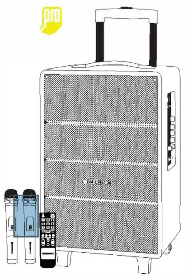 ZEBRONICS 2X15L2 Monster Pro Trolley DJ Speaker