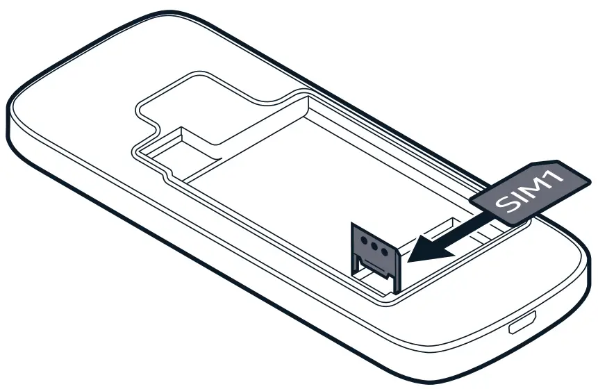 Insert the SIM and memory card