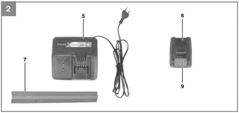 Einhell-GE-CH-1846-Li-Cordless-hedge-trimmer-fig-2