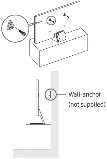 Preventing the TV from falling