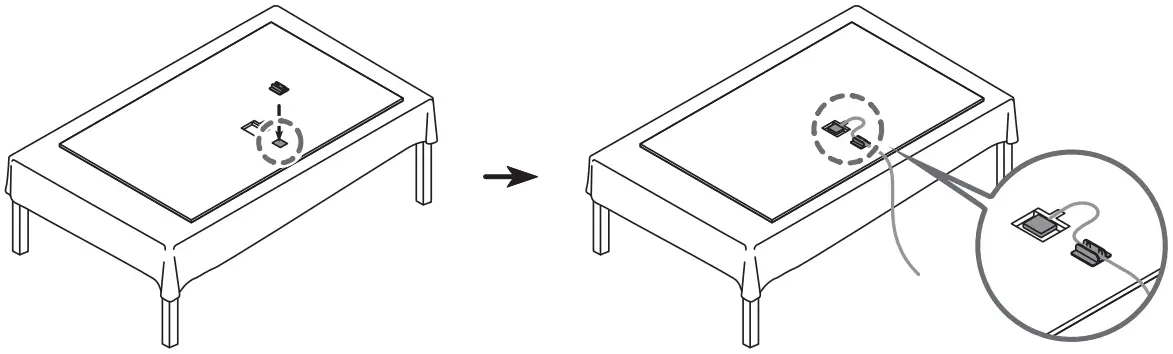 Using the One Connect cable holder