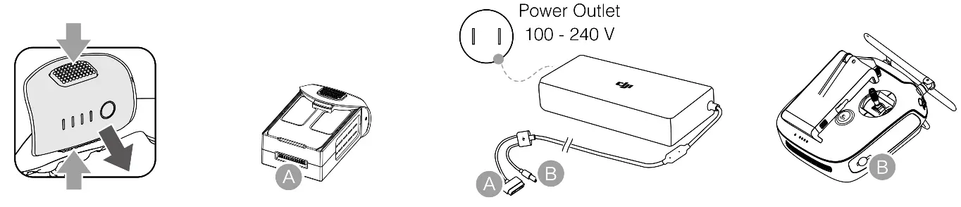 dji Phantom 4 RTK Compact Mapping Drone - Batteries