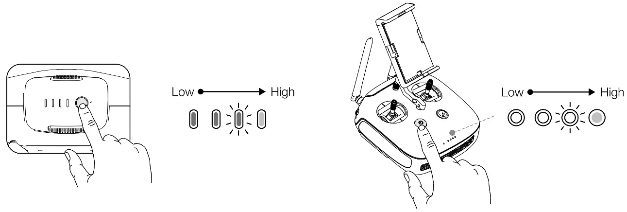 dji Phantom 4 RTK Compact Mapping Drone - Battery Levels