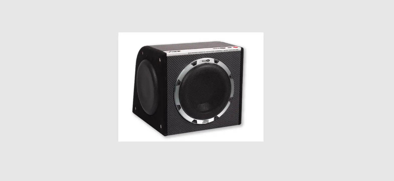 Vibe Blackair B8 Black Air Compact Triple 8 Inch Passive Radiator Active Subwoofer Enclosure Owner's Manual