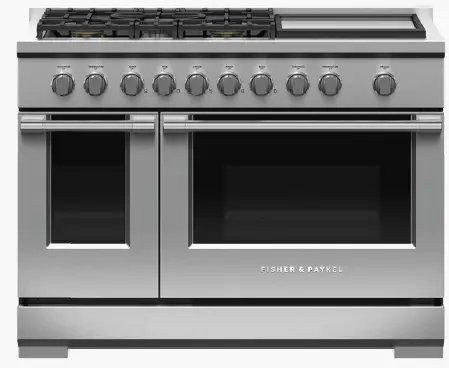 FISHER PAYKEL RGV3-485GD-L 48-Inch 5 Burners with Griddle