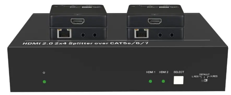 BLACKBIRD 4K 2x4 HDMI Splitter and Extender Kit