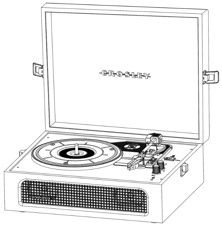 CROSLEY CR8017B Voyager Turntable