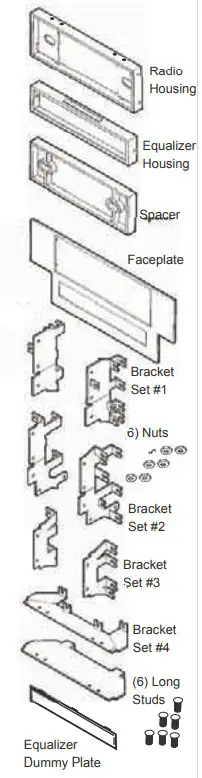 MeTra DW-7401 Dash Kit - KIT COMPONENTS