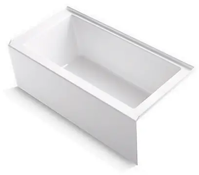 KOHLER K-20201-RA Underscore Rectangle 60" x 30" Alcove Bath