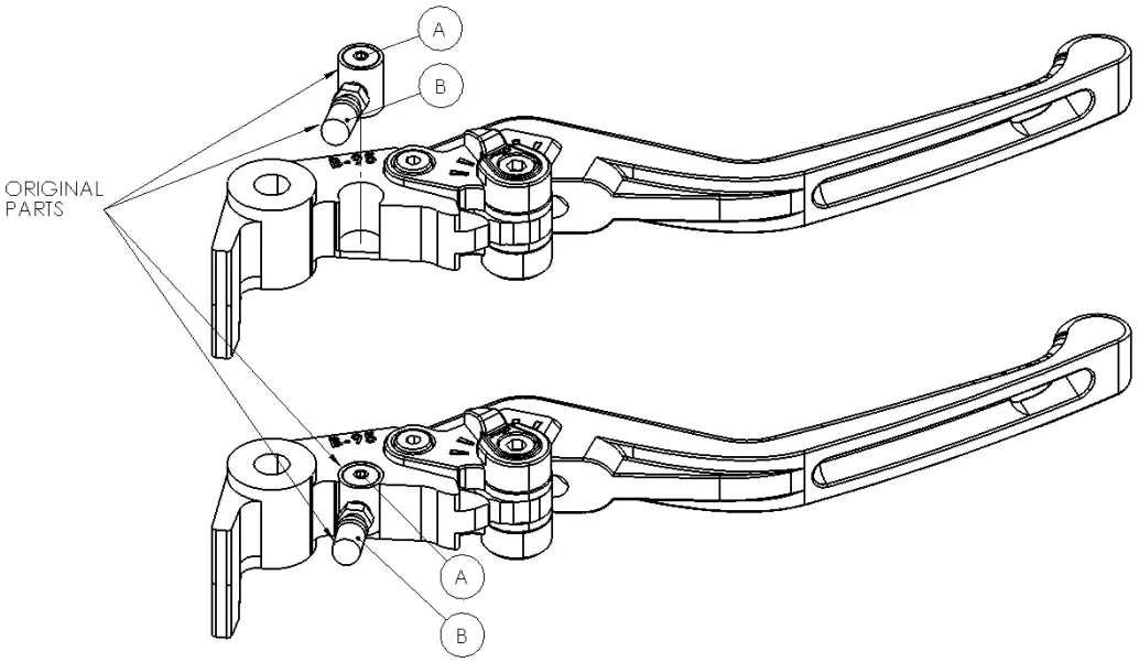 Puig 20871N Adapter for Brake Lever - Fig 1