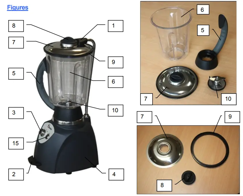 SANTOS 37-4P Liquefying Kitchen Blender 37 - fig 7