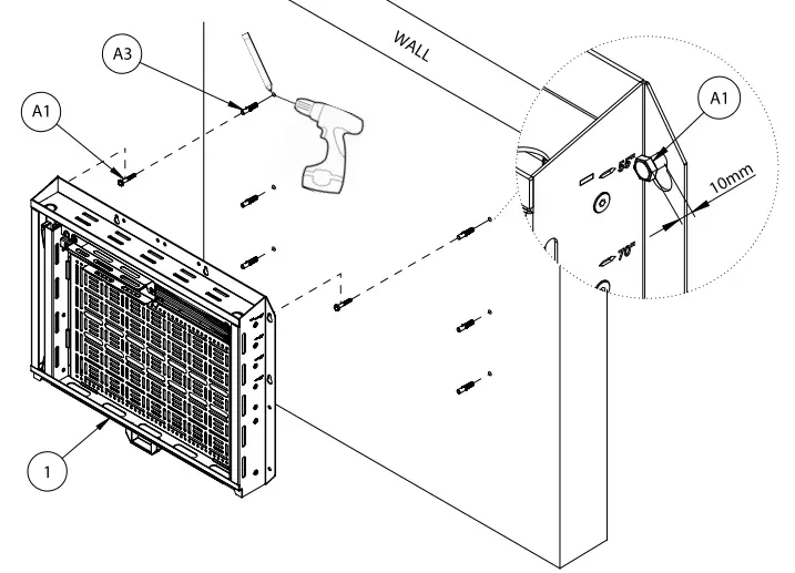 B-TECH-BT7885-Flat-Screen-Wall-Mount-with-Pull-Down-AV-Storage-Tray-FIG-10