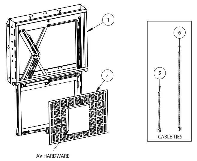 B-TECH-BT7885-Flat-Screen-Wall-Mount-with-Pull-Down-AV-Storage-Tray-FIG-19