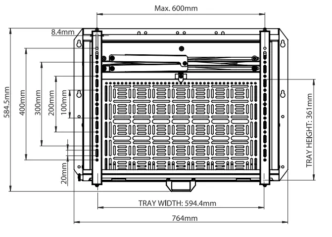 B-TECH-BT7885-Flat-Screen-Wall-Mount-with-Pull-Down-AV-Storage-Tray-FIG-33