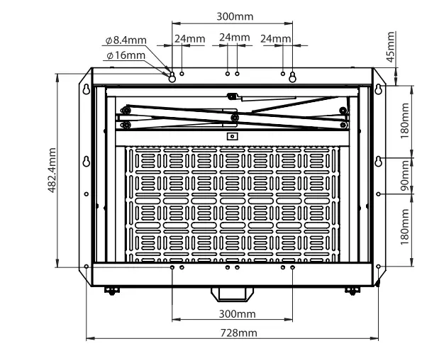 B-TECH-BT7885-Flat-Screen-Wall-Mount-with-Pull-Down-AV-Storage-Tray-FIG-34