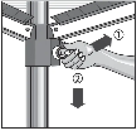 LEIFHEIT-85285-LINOMATIC-Easy-400-Rotary-Washing-Line-Airer-Dryer-40m-06