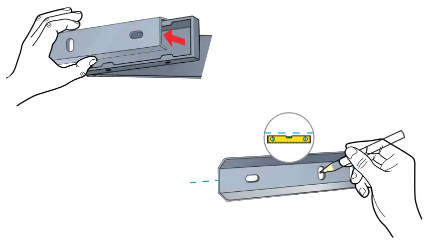 SMEDBO Outline Sensor Activated LED - bracket using the allen key