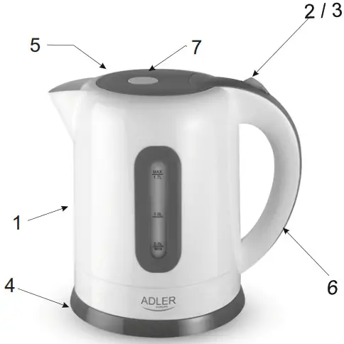 ADLER EUROPE AD 1234 Kettle - Overview