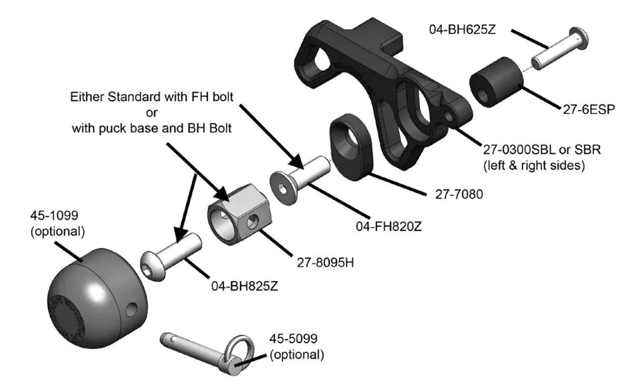 WOODCRAFT 27 5385B Superbike Lifter Hooks- Fig 1