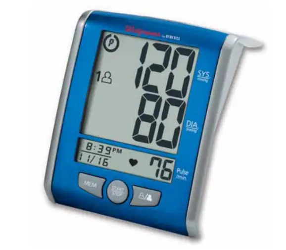 Walgreens Homedics Deluxe Automatic Blood Pressure Monitor Manual 518730
